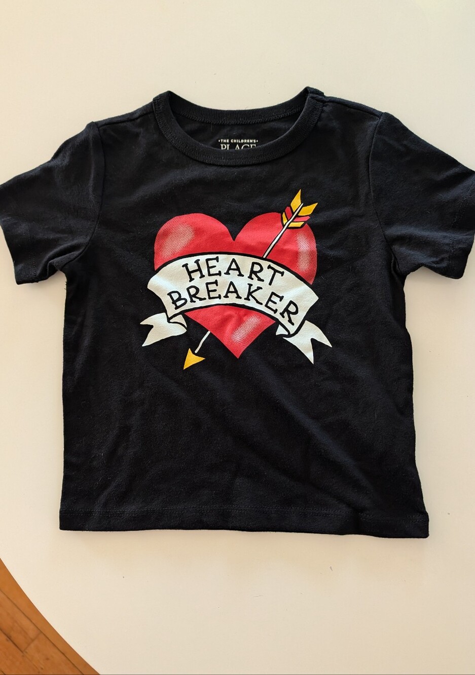 12-18 Months Black 'Heart Breaker' Graphic Tee